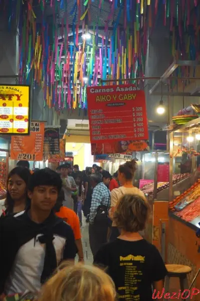 Le Pasillo del Humo dans le Mercado 20 de Noviembre - Oaxaca