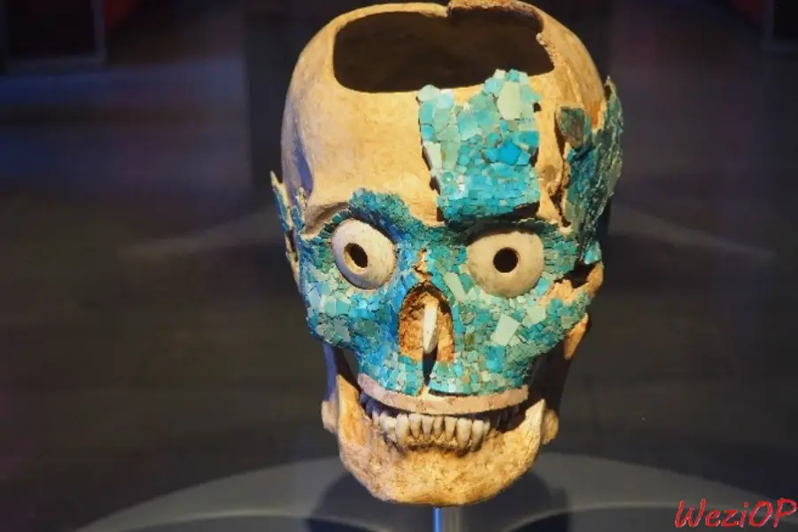 Vestiges de la tumba 7 au Museo de las Culturas de Oaxaca